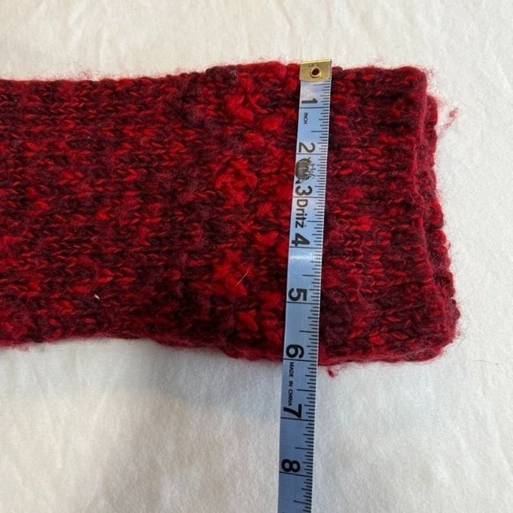 Field Gear wool blend, women's LG, acrylic wool, red multicolor sweater - Picture 8 of 8